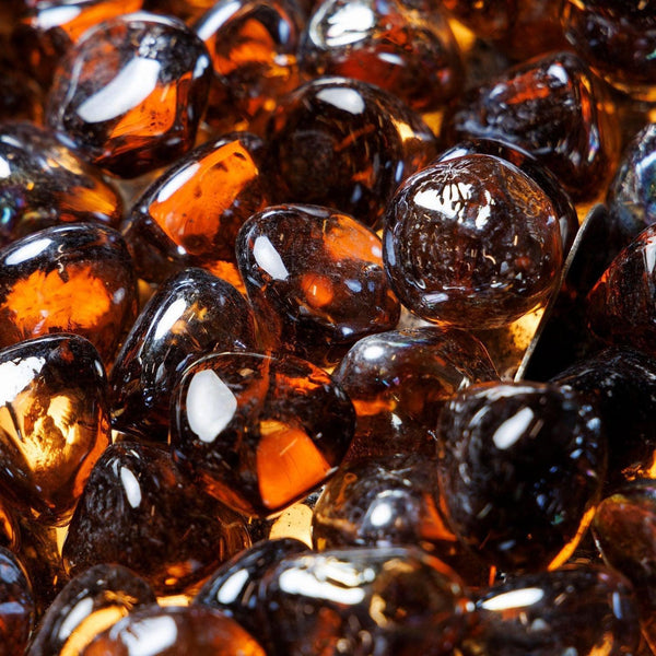 The Outdoor GreatRoom Company 20 lb Kit of Large Tempered Fire Glass Diamonds