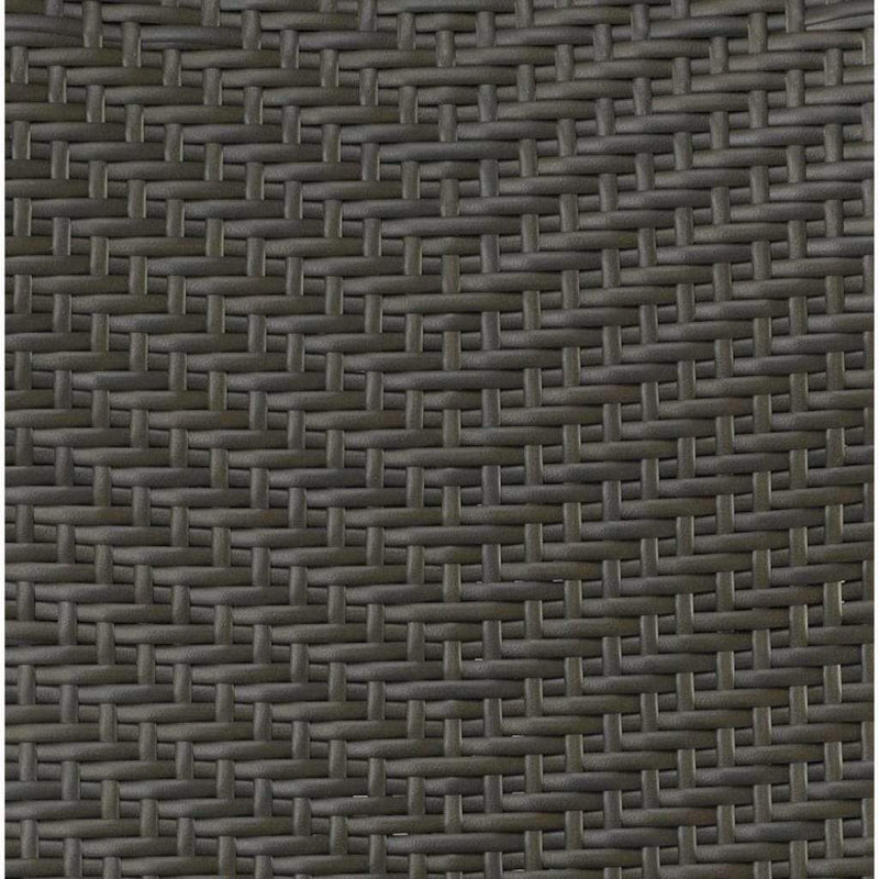 The Outdoor GreatRoom Company Leather Wicker Swivel Bar Stools – Set of 2