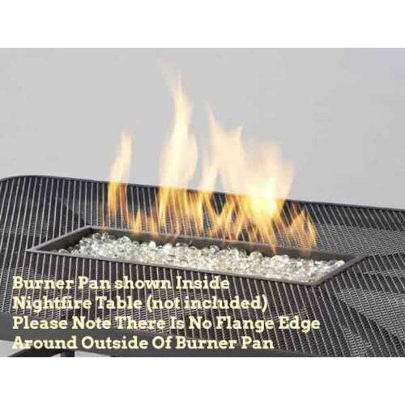 The Outdoor GreatRoom Company Crystal Fire Plus Linear Stainless Steel Gas Burner Insert