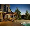 The Outdoor GreatRoom Company Mocha Lodge II 176.5" x 180" Wood Pergola Kit