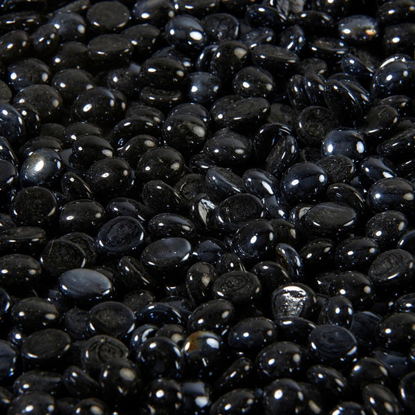 The Outdoor GreatRoom Company Onyx Tempered Fire Glass Gems, 5 lb Kit