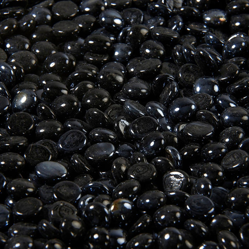 The Outdoor GreatRoom Company Onyx Tempered Fire Glass Gems, 5 lb Kit