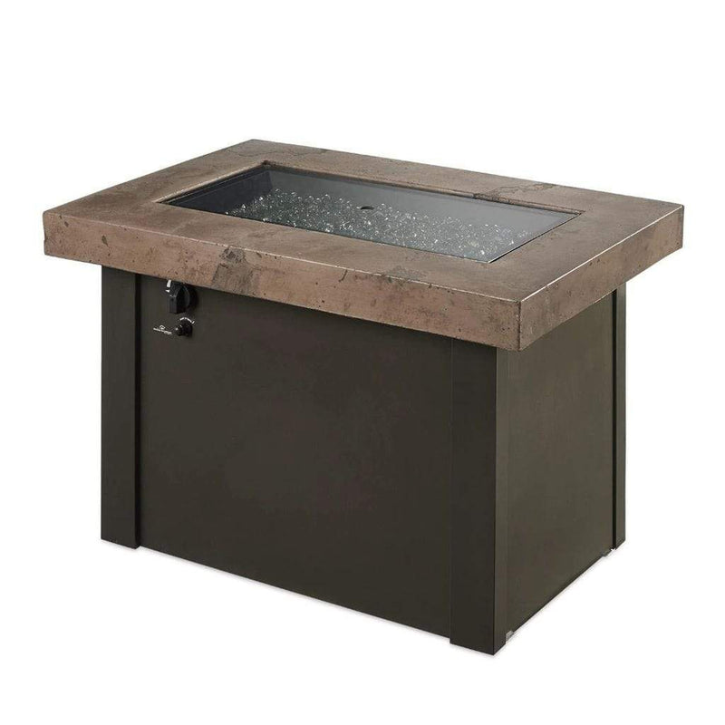 The Outdoor GreatRoom Company Providence 32" Rectangular Fire Table with Crystal Fire Plus Burner
