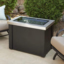 The Outdoor GreatRoom Company Providence 32" Rectangular Fire Table with Crystal Fire Plus Burner