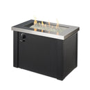 The Outdoor GreatRoom Company Providence 32" Rectangular Fire Table with Crystal Fire Plus Burner