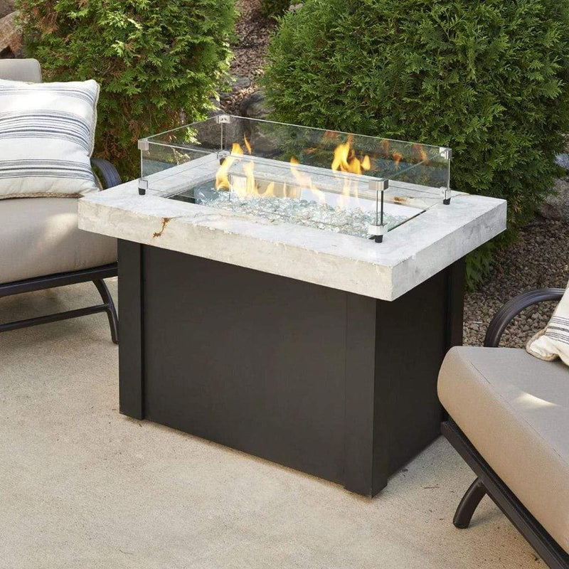 The Outdoor GreatRoom Company Providence 32" Rectangular Fire Table with Crystal Fire® Plus Burner