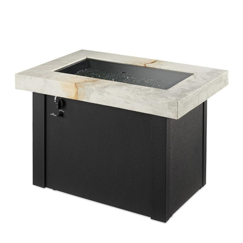 The Outdoor GreatRoom Company Providence 32" Rectangular Fire Table with Crystal Fire® Plus Burner