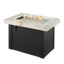 The Outdoor GreatRoom Company Providence 32" Rectangular Fire Table with Crystal Fire Plus Burner