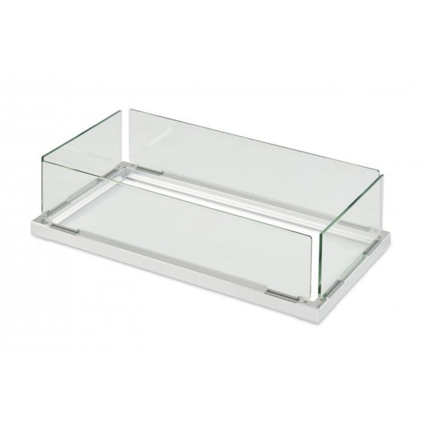 The Outdoor GreatRoom Company Linear Tempered Glass Wind Guard for Fire Pits