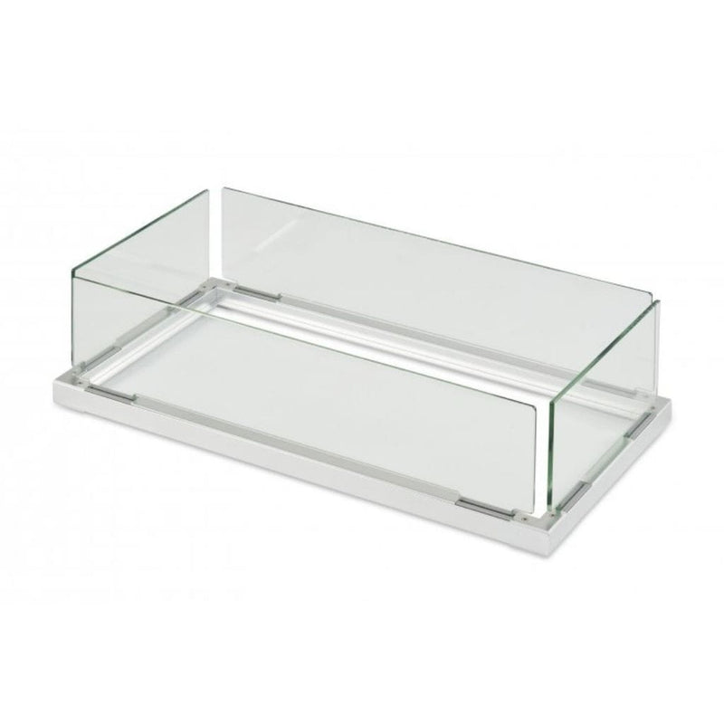 The Outdoor GreatRoom Company Linear Tempered Glass Wind Guard for Fire Pits