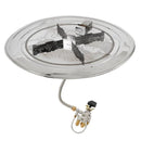 The Outdoor GreatRoom Company Round Crystal Fire Plus Stainless Steel Gas Burner Insert


