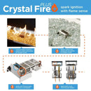 The Outdoor GreatRoom Company Round Crystal Fire Plus Stainless Steel Gas Burner Insert

