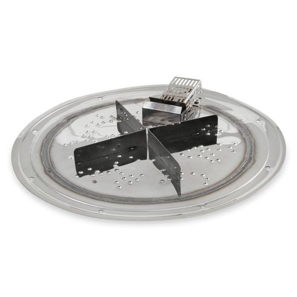 The Outdoor GreatRoom Company Round Crystal Fire Plus Stainless Steel Gas Burner Insert


