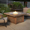 The Outdoor GreatRoom Company Sierra Square Gas Fire Pit with Mocha Concrete Top