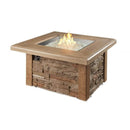 The Outdoor GreatRoom Company Sierra Square Gas Fire Pit with Mocha Concrete Top