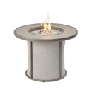 The Outdoor GreatRoom Company Stonefire 31" Round Gas Fire Pit Table with Dora Brown Composite Top