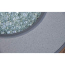 The Outdoor GreatRoom Company Stonefire 31" Round Gas Fire Pit Table with Dora Brown Composite Top