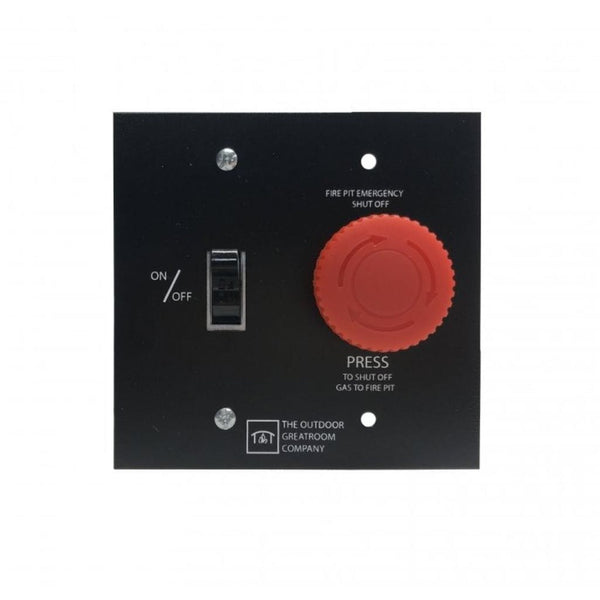 The Outdoor GreatRoom Company Crystal Fire Plus Burner Wall Switch and E-Stop Control Panel