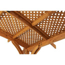 The Outdoor GreatRoom Company Wood Lattice Panel Kit for 16' x 16' Sonoma Arched Pergola – Mocha or Redwood Finish
