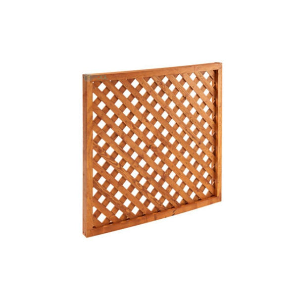 The Outdoor GreatRoom Company Wood Lattice Panel Kit for 16' x 16' Sonoma Arched Pergola – Mocha or Redwood Finish