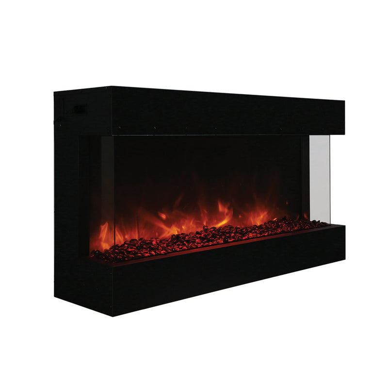 Amantii - Tru-View XL Deep 40" Built-In Three Sided Electric Fireplace