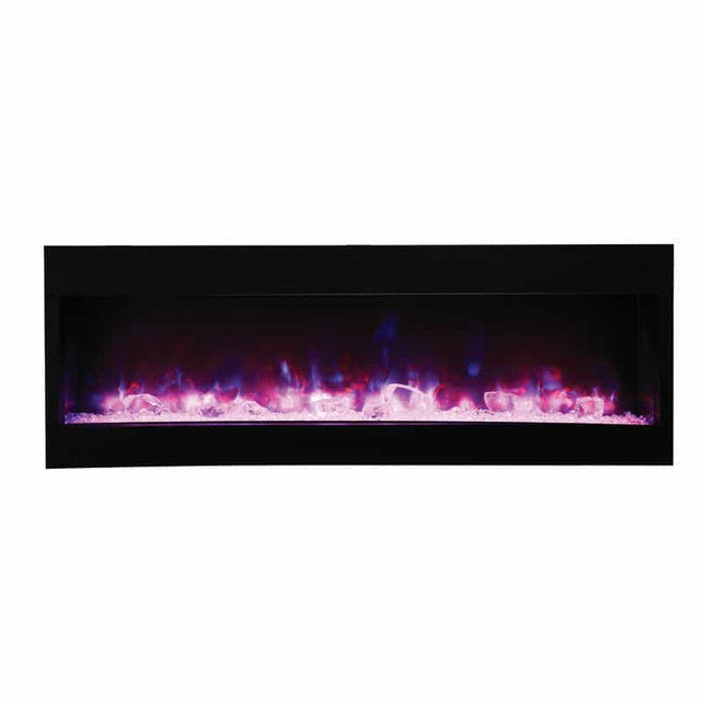 Amantii - Tru-View XL Deep 60" Built-In Three Sided Electric Fireplace