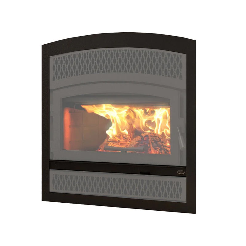 Valcourt - Black Arched Faceplate for Lafayette - VA10FA07 II High-Efficiency Fireplace