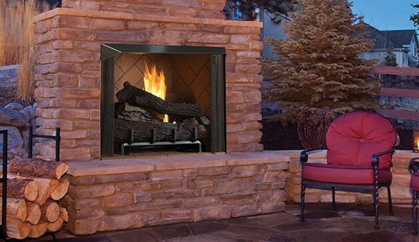 Astria Oracle - 36 inch Outdoor Wood-Burning Fireplace, WB Box only, Brick Liner Required