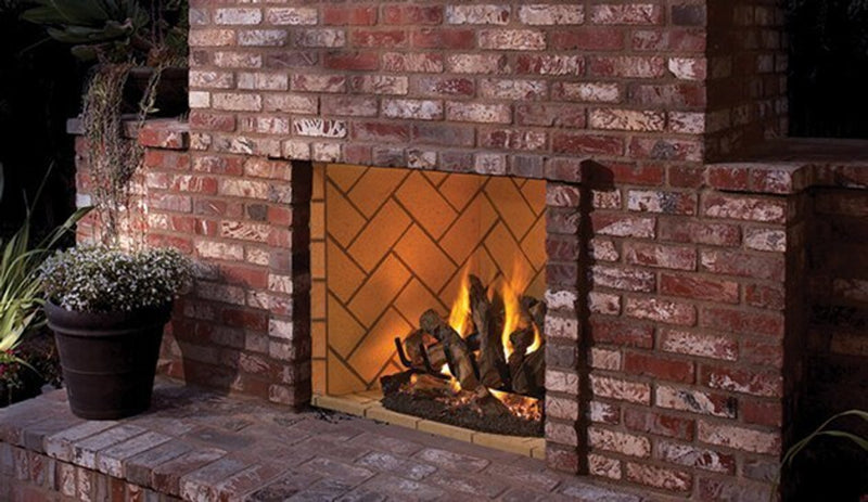 Astria Oracle - 36 inch Outdoor Wood-Burning Fireplace, WB Box only, Brick Liner Required