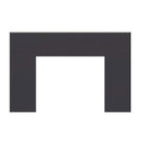 Ventis 26" x 42" Black Faceplate – For HEI90 Wood Fireplace Insert