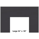Ventis 34" x 50" Black Faceplate – For HEI240 Wood Fireplace Insert