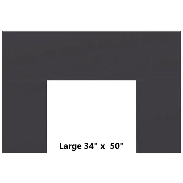 Ventis 34" x 50" Large Black Faceplate for HEI350 Wood Fireplace Insert"