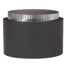 Ventis 6" Black Double-Wall Stove Pipe Adapter