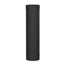 Ventis 6" x 24" Single-Wall Stove Pipe – Fume-Free Black Finish