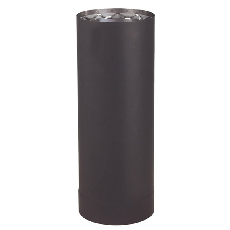 Ventis 6" x 6" Double-Wall Black Stove Pipe – Heavy-Duty Steel Construction
