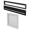 Ventis Black Modern Grille – Warm Air Circulation for HE350 Fireplace