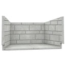 Ventis Classic White Moulded Refractory Brick Panels for HE350 Fireplace

