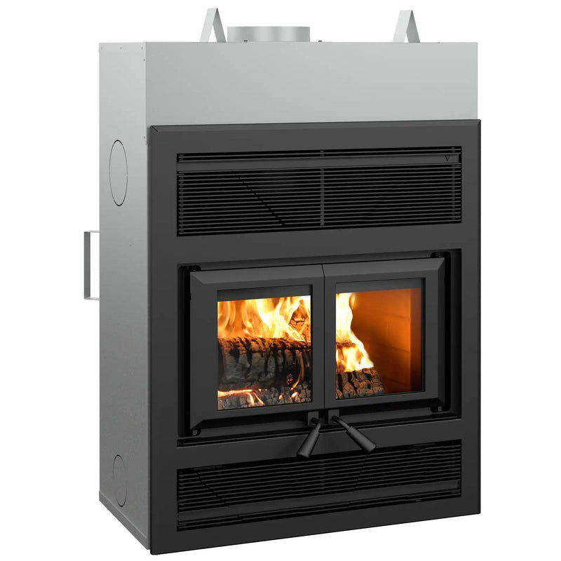 Ventis 25" HE325 Black Large Wood Fireplace