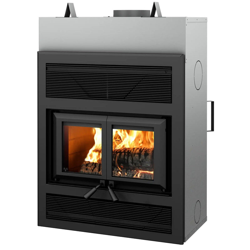 Ventis 25" HE325 Black Large Wood Fireplace