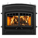 Ventis HE350 45" Black High-Efficiency Wood Burning Fireplace with Blower – EPA 2020 Certified

