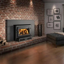 Ventis HEI240 Black 28" Large Wood Fireplace Insert with Blower, EPA 2020 Certified