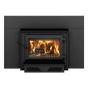 Ventis HEI240 Black 28" Large Wood Fireplace Insert with Blower, EPA 2020 Certified