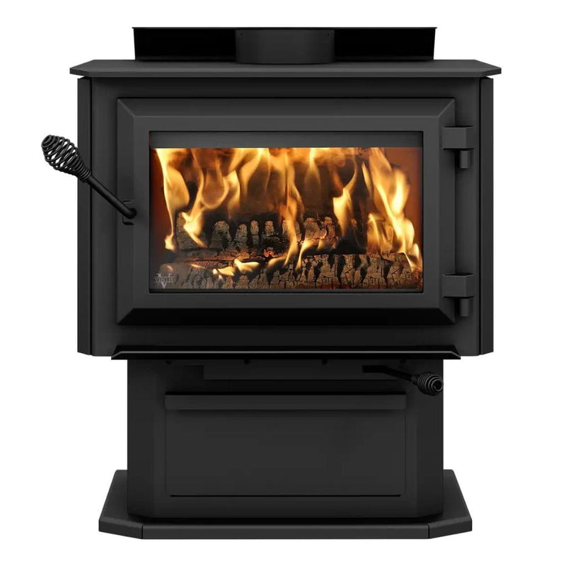 Ventis 25" HES170 Medium Black Wood Stove With Pedestal