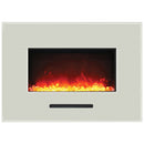 Amantii 26" Wall Mount/Flush Mount Electric Fireplace with Glass Surround 