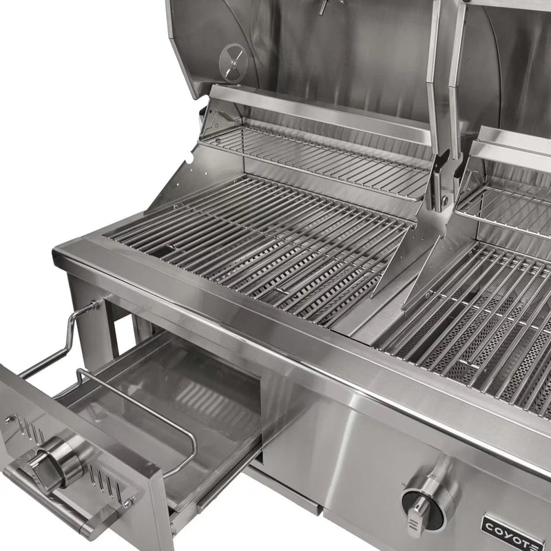 Coyote 50-Inch Built-In Gas/Charcoal Hybrid Grill