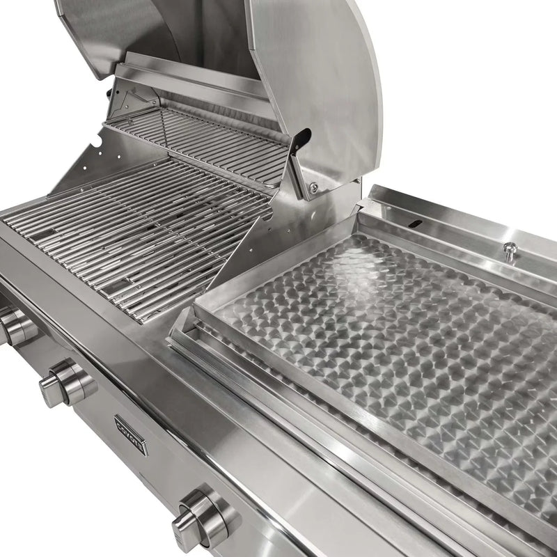 Coyote 50-Inch Built-in Gas Grill & Flat Top Combo