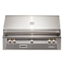 Alfresco 42" Signal Gray Built-In Gas Grill with Rotisserie, Smoker & EZ-Lift Hood

