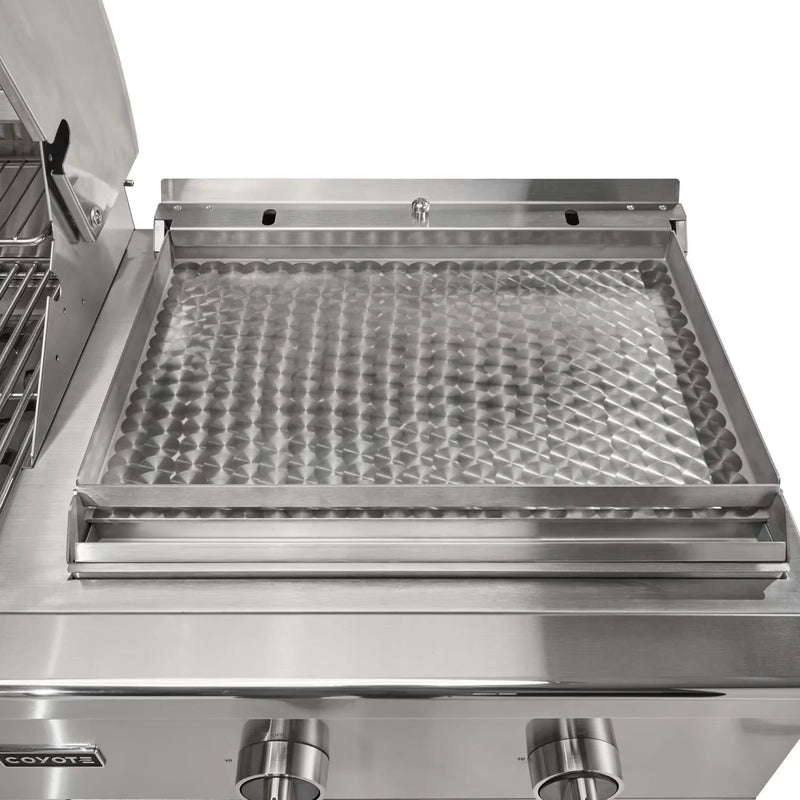 Coyote 50-Inch Built-in Gas Grill & Flat Top Combo