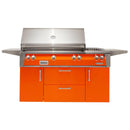 Alfresco Deluxe 56-Inch Stainless Steel Freestanding Gas Grill w/ Rotisserie & Side Burner
