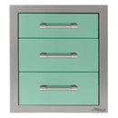 Alfresco 17-Inch Stainless Steel Soft-Close Triple Drawer